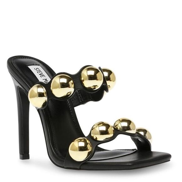 Revolve Steve Madden Jovanni Mule Heel with Gold Tone Hardware Size 5.5 - Picture 2 of 11